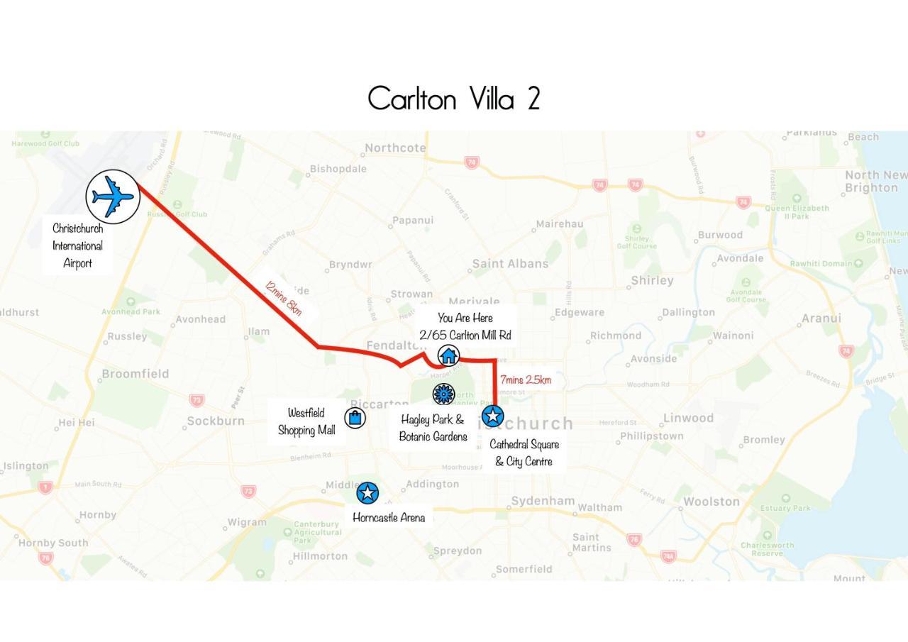 Carlton Villa 2 - Christchurch Holiday Homes 외부 사진